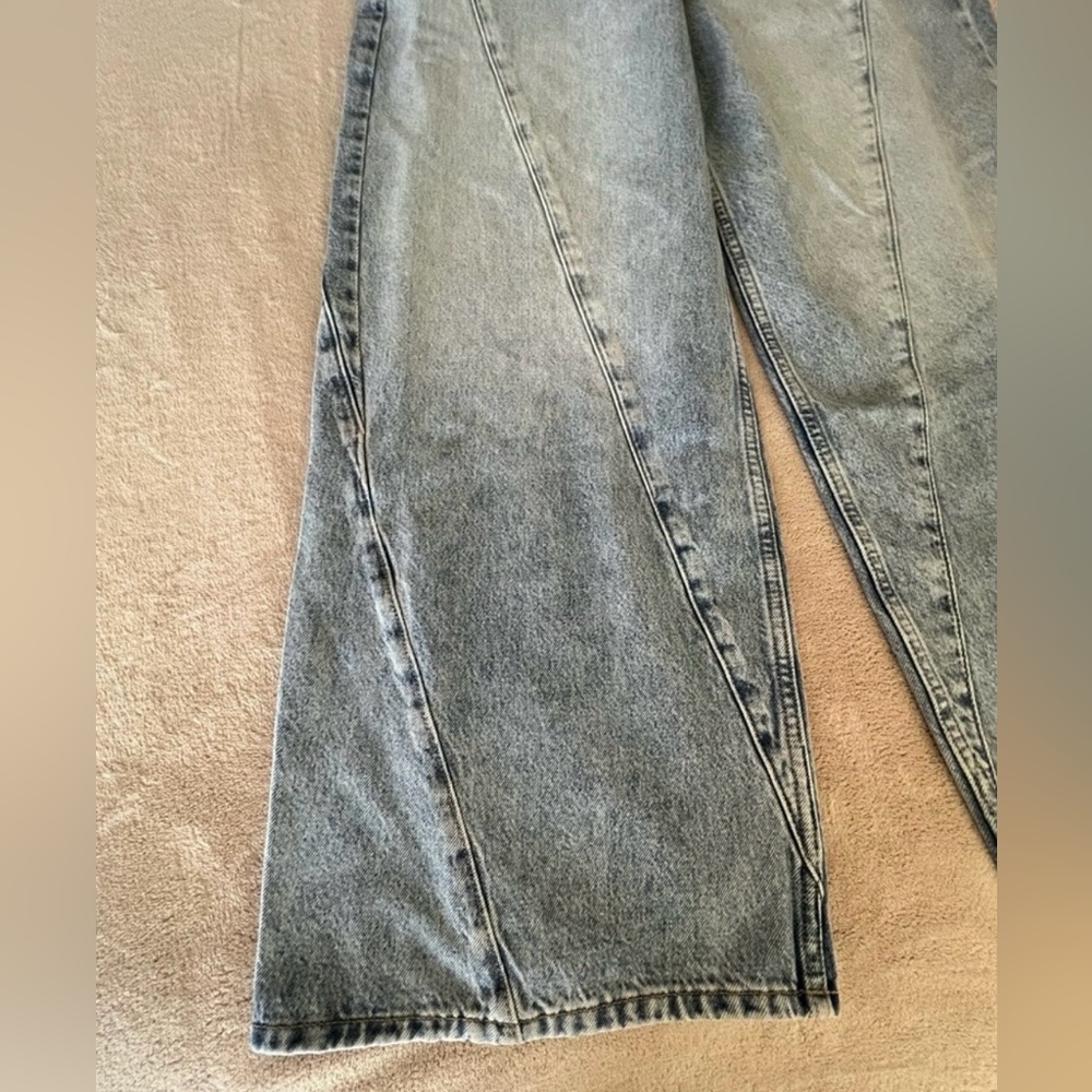 rag & bone Light Wash Wide-Leg Jeans - Picture 6 of 11